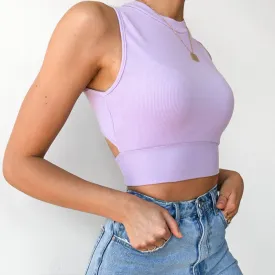 Trendy and Casual Summer Slim Crop Tank Top