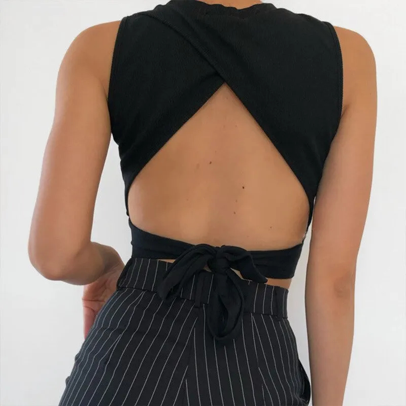 Trendy and Casual Summer Slim Crop Tank Top