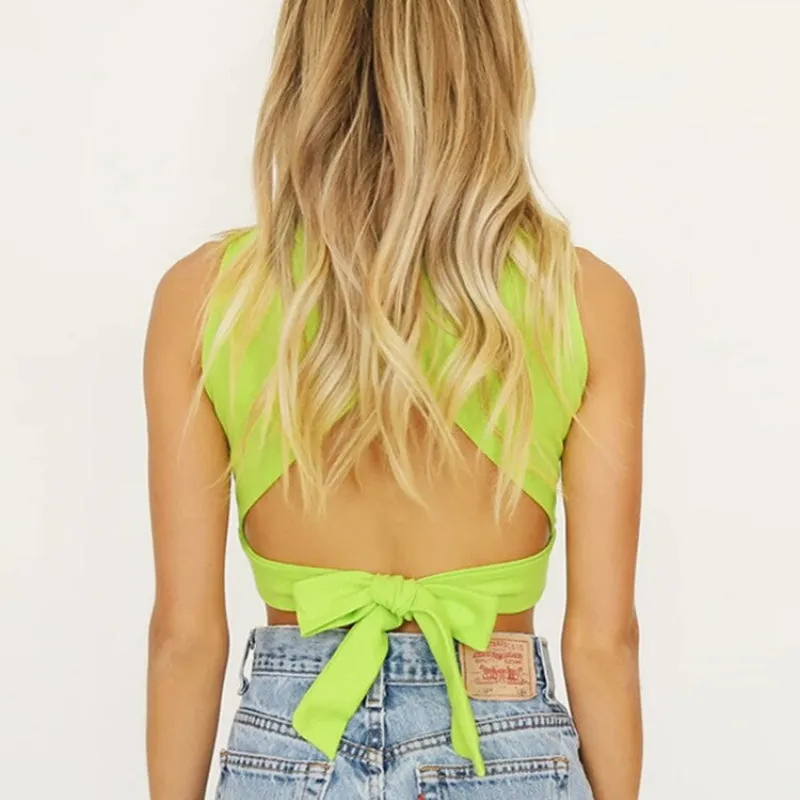 Trendy and Casual Summer Slim Crop Tank Top
