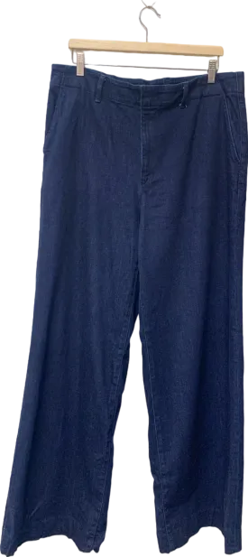 Uni Qlo Blue Denim Trousers UK XXL
