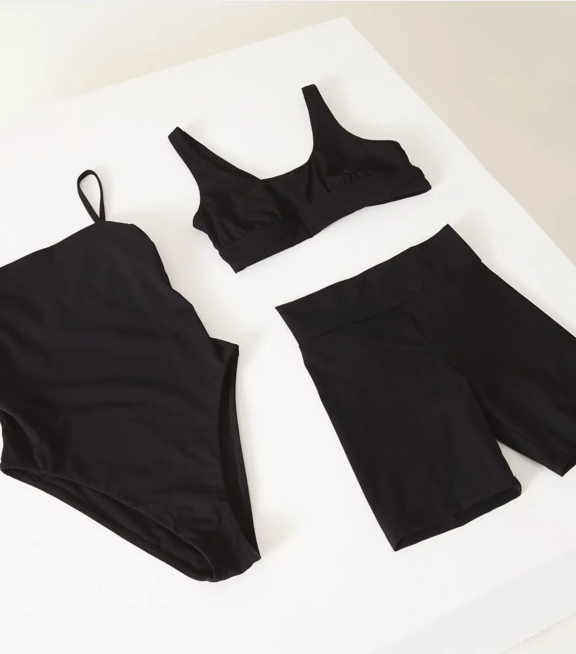 Vitamin A Swimwear 'Nova' Bike Short in Black BioSculpt