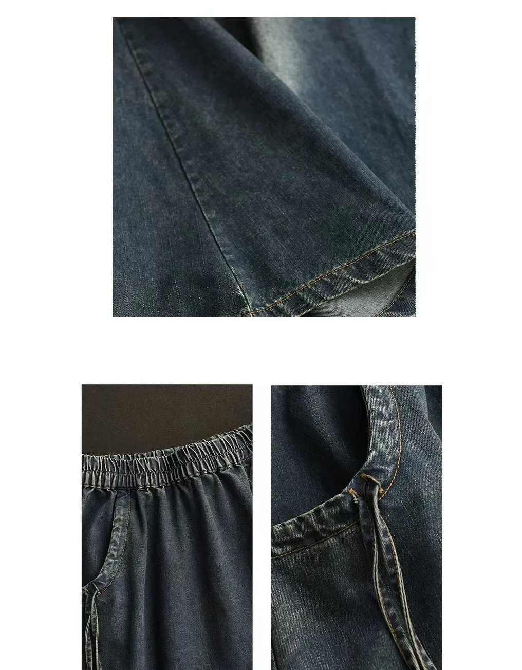 Women's Comfortable Retro Loose Denim Skirt