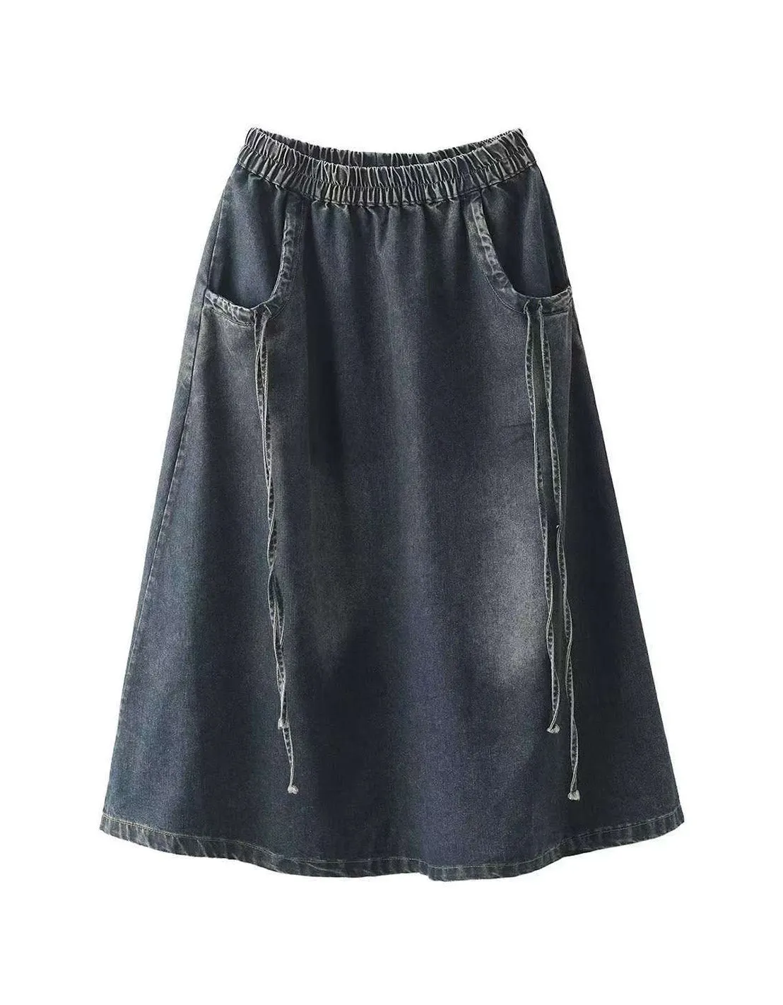 Women's Comfortable Retro Loose Denim Skirt
