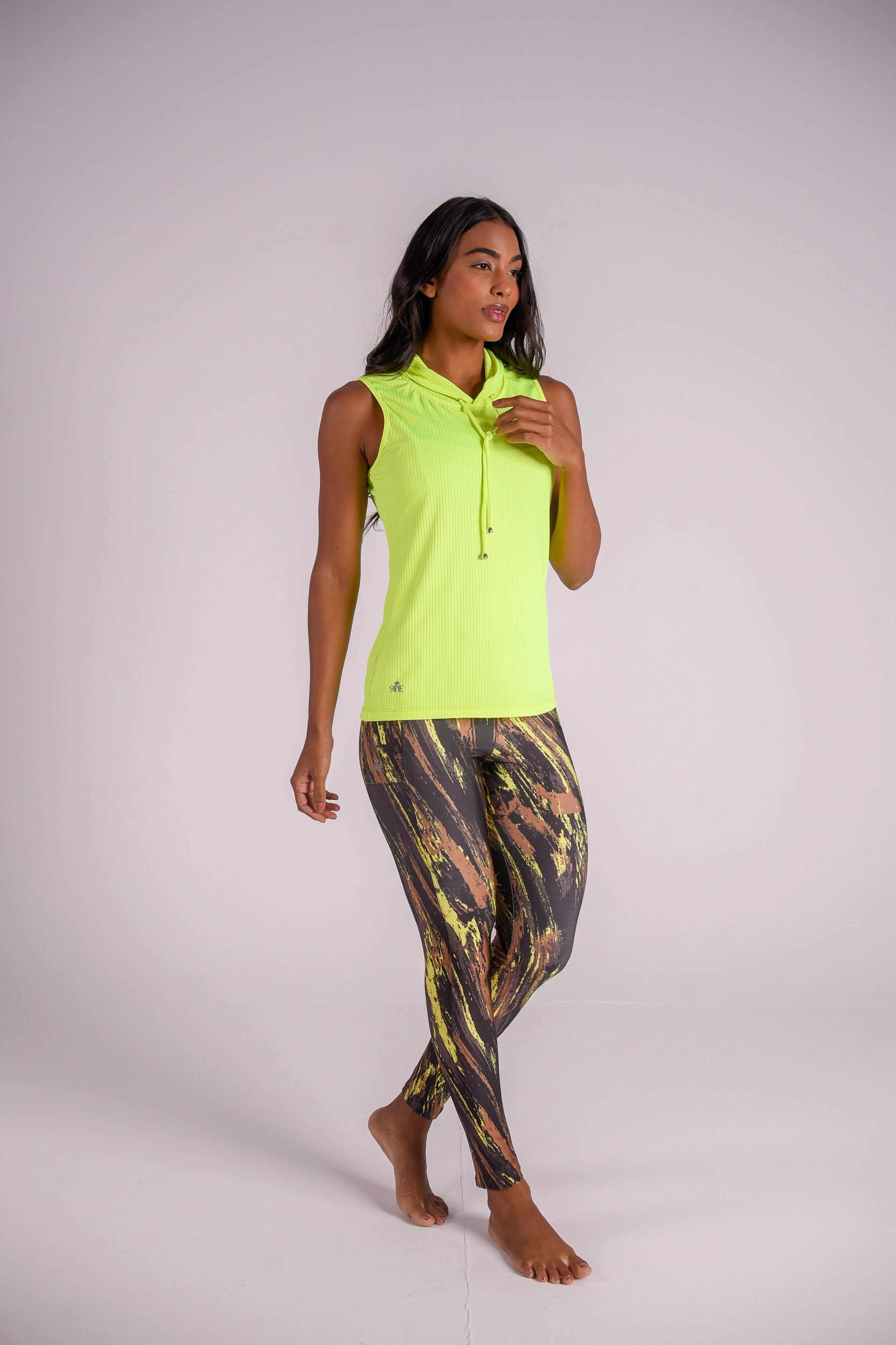 Yellow Splash Pocket Legging