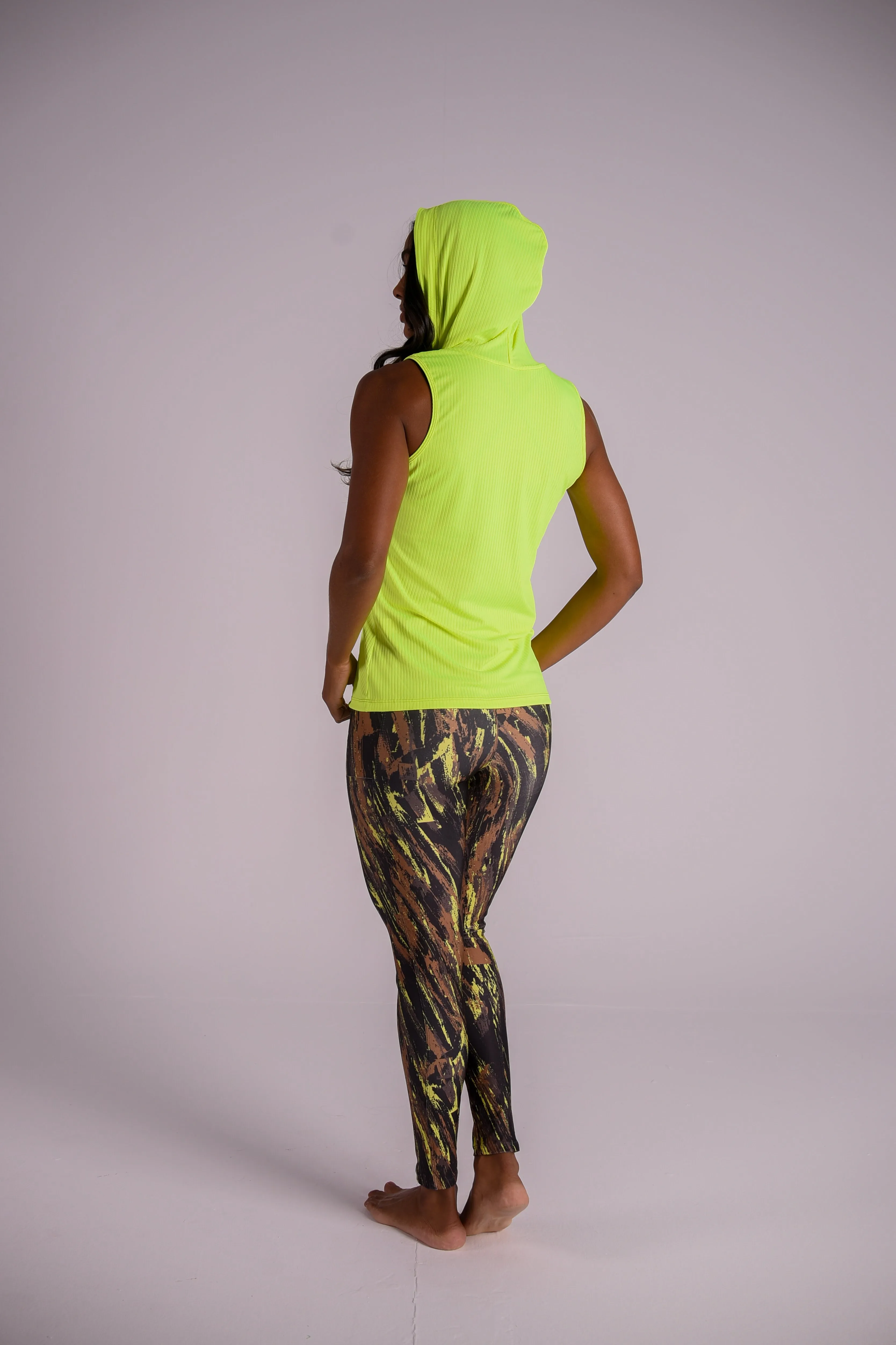 Yellow Splash Pocket Legging