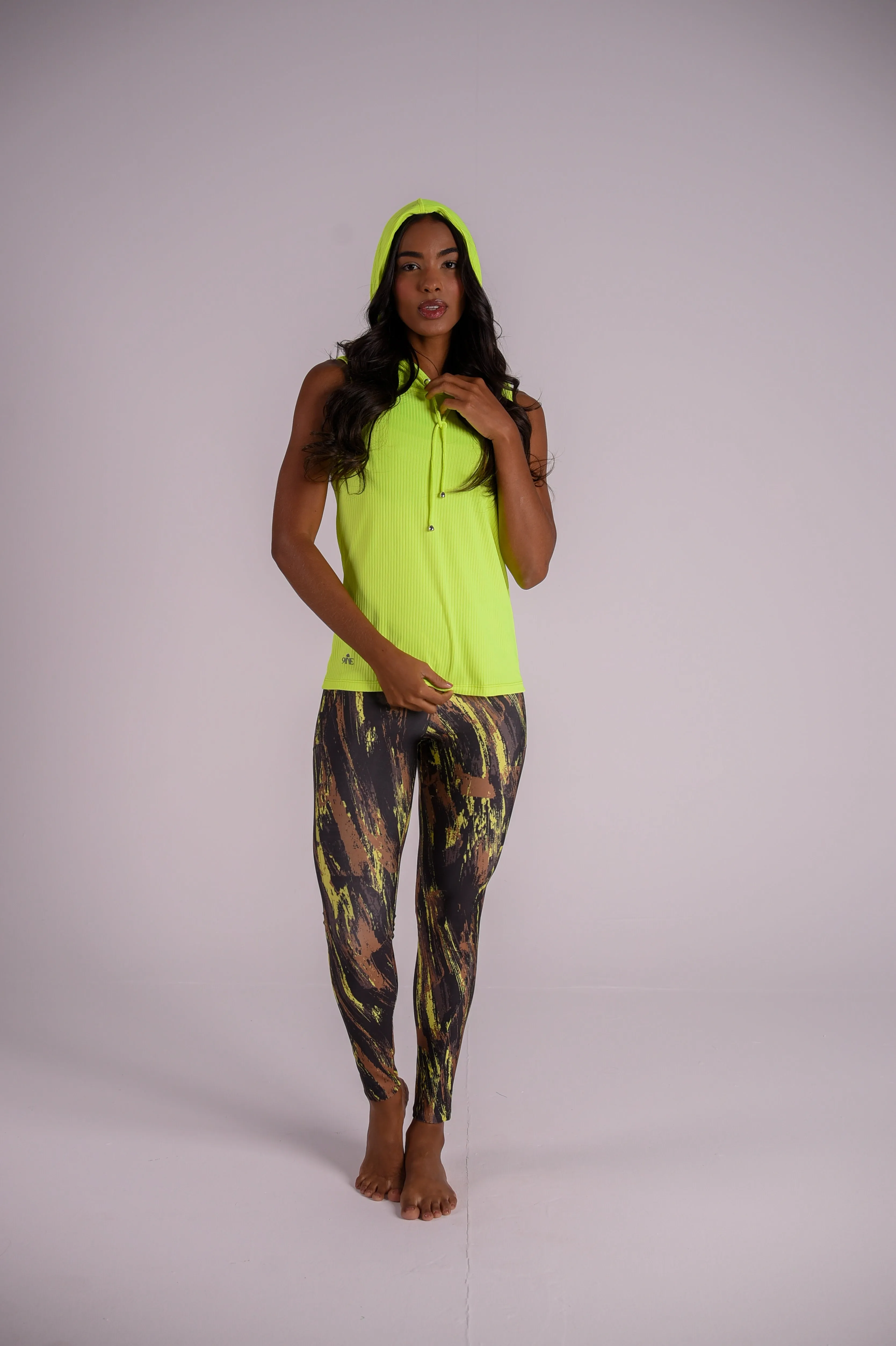 Yellow Splash Pocket Legging