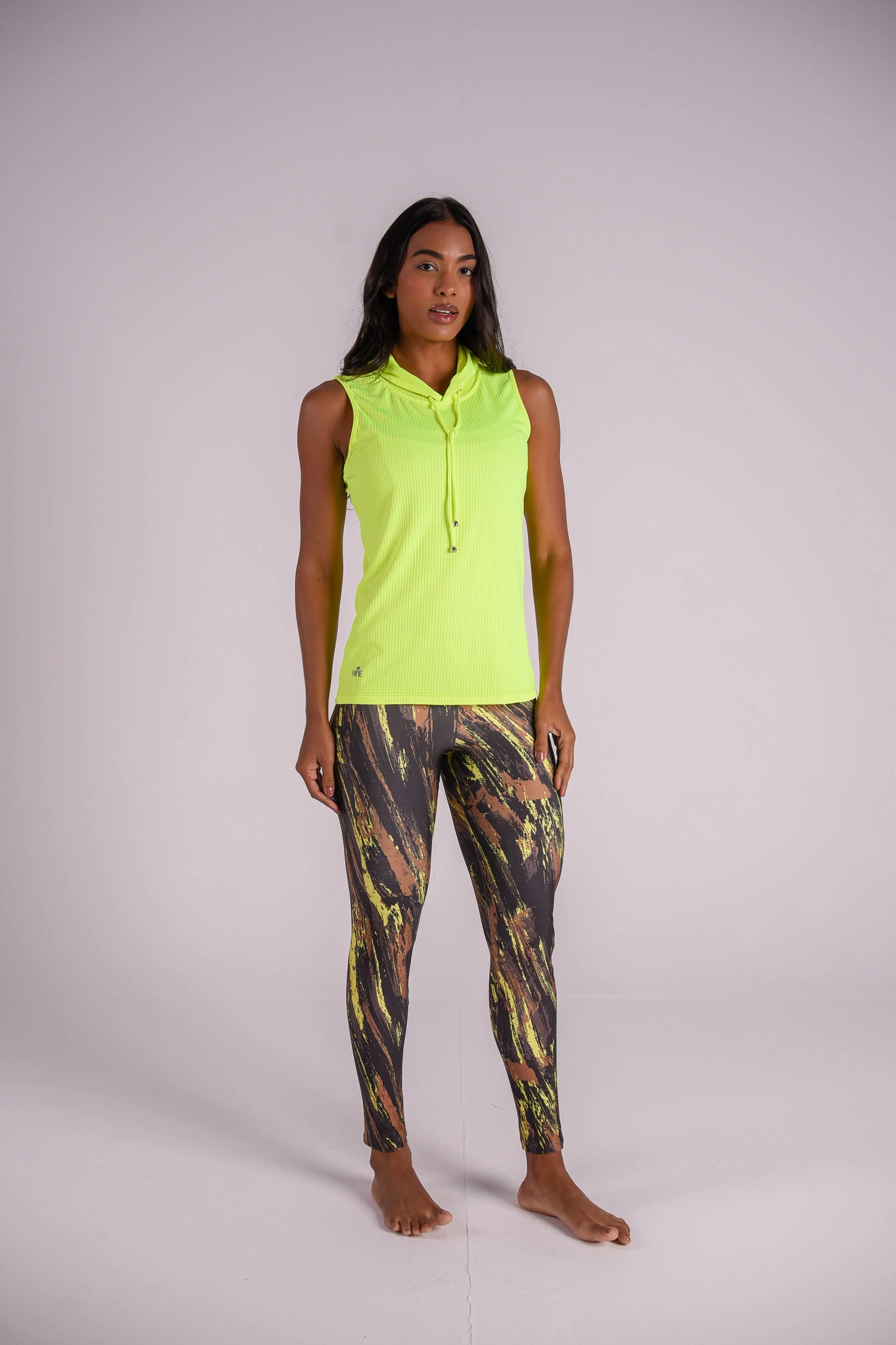 Yellow Splash Pocket Legging